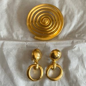 1960’s pin and clip on earrings